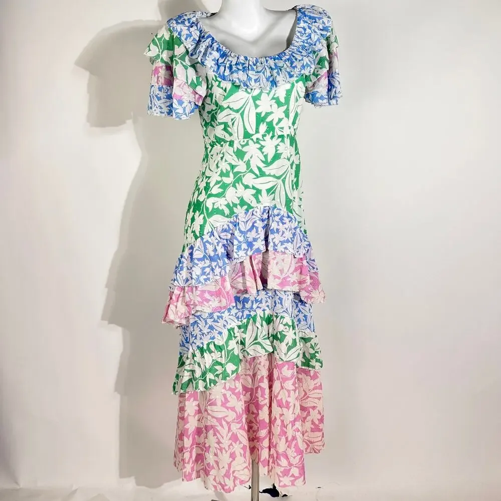Blogger Fav Rixo Benita Printed Dress worn by Ana Cruz Kayne in Barbie - Picture 6 of 13